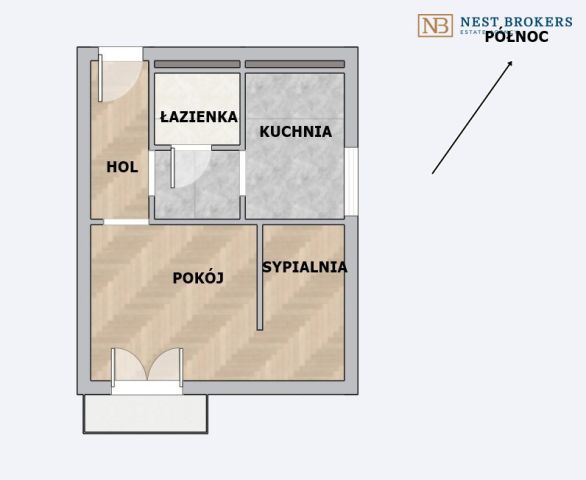 Mieszkanie 1-pokojowe Kraków Nowa Huta, os. Słoneczne. Zdjęcie 9