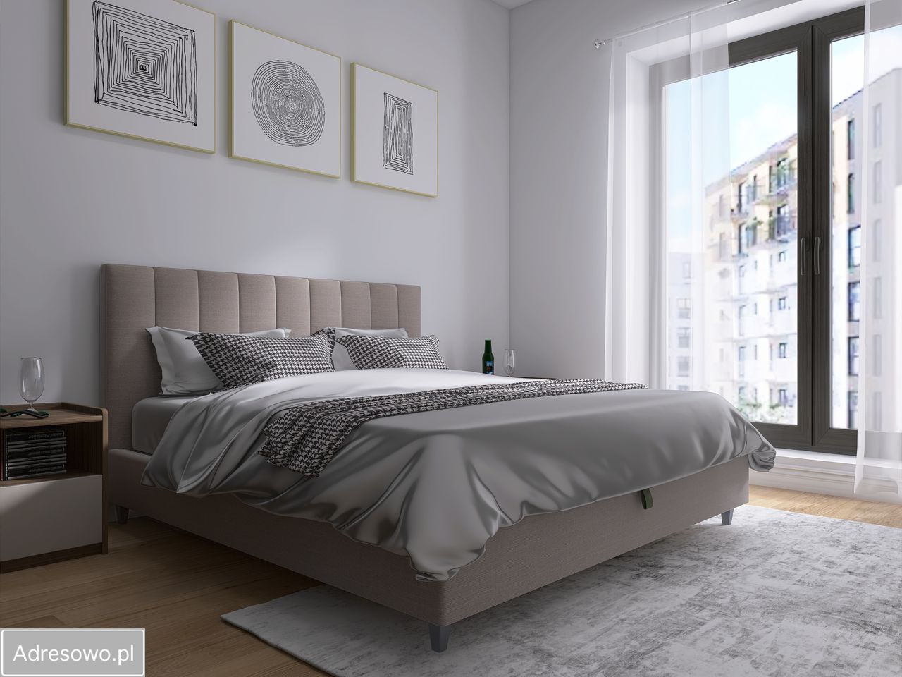 Mieszkanie 3-pokojowe Łódź Polesie. Zdjęcie 3