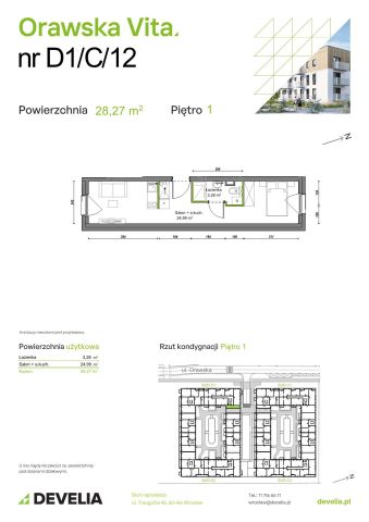 Mieszkanie 1-pokojowe Wrocław Ołtaszyn, ul. Orawska. Zdjęcie 8