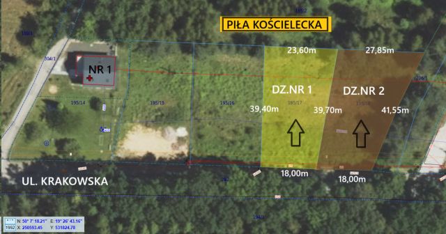 Działka budowlana Piła Kościelecka Gajówka, ul. Krakowska. Zdjęcie 1