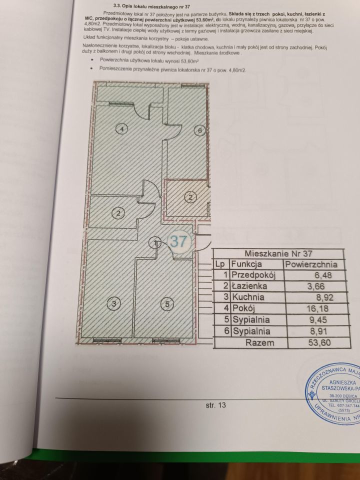 Mieszkanie 3-pokojowe Dębica, ul. ks. Konarskiego. Zdjęcie 14