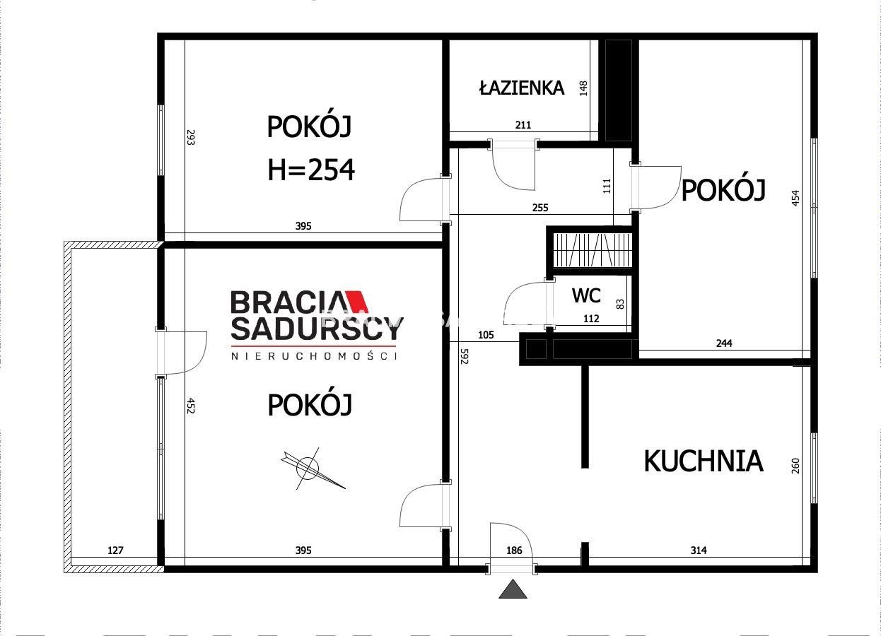 Mieszkanie 3-pokojowe Kraków Grzegórzki, al. Pokoju. Zdjęcie 3