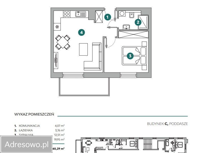 Mieszkanie 2-pokojowe Bielsko-Biała Kamienica, ul. Kolista. Zdjęcie 10