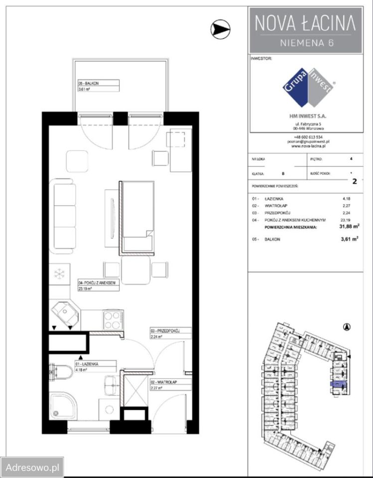 Mieszkanie 2-pokojowe Poznań Rataje, ul. Czesława Niemena. Zdjęcie 16