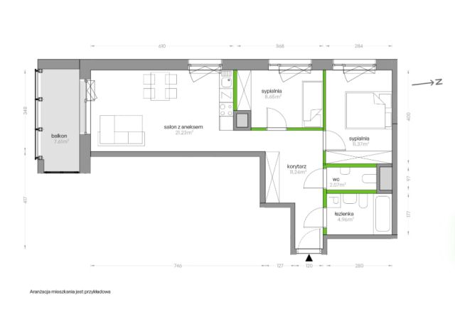 Mieszkanie 3-pokojowe Warszawa Mokotów, ul. Władysława Sikorskiego. Zdjęcie 6