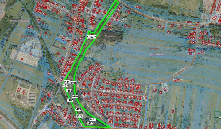 Działka inna Będzin, ul. Graniczna