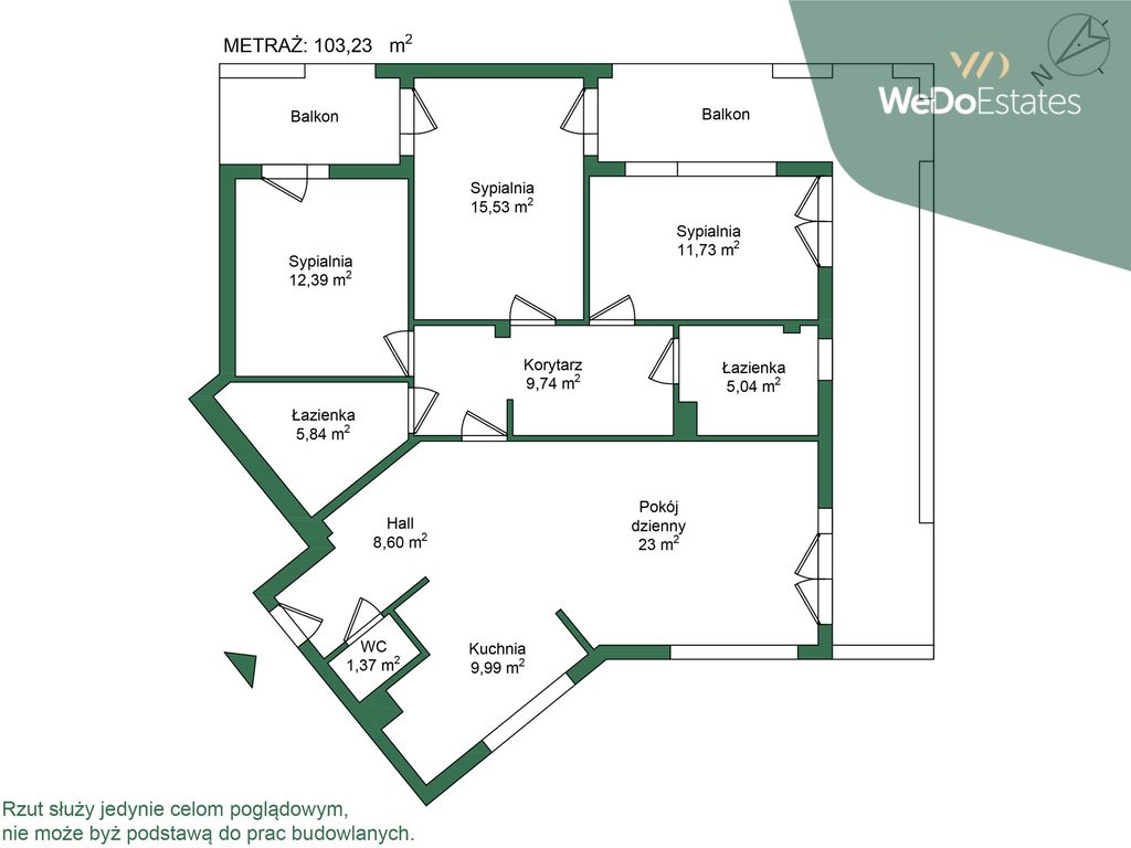 Mieszkanie 4-pokojowe Warszawa Wilanów, al. Wilanowska. Zdjęcie 20