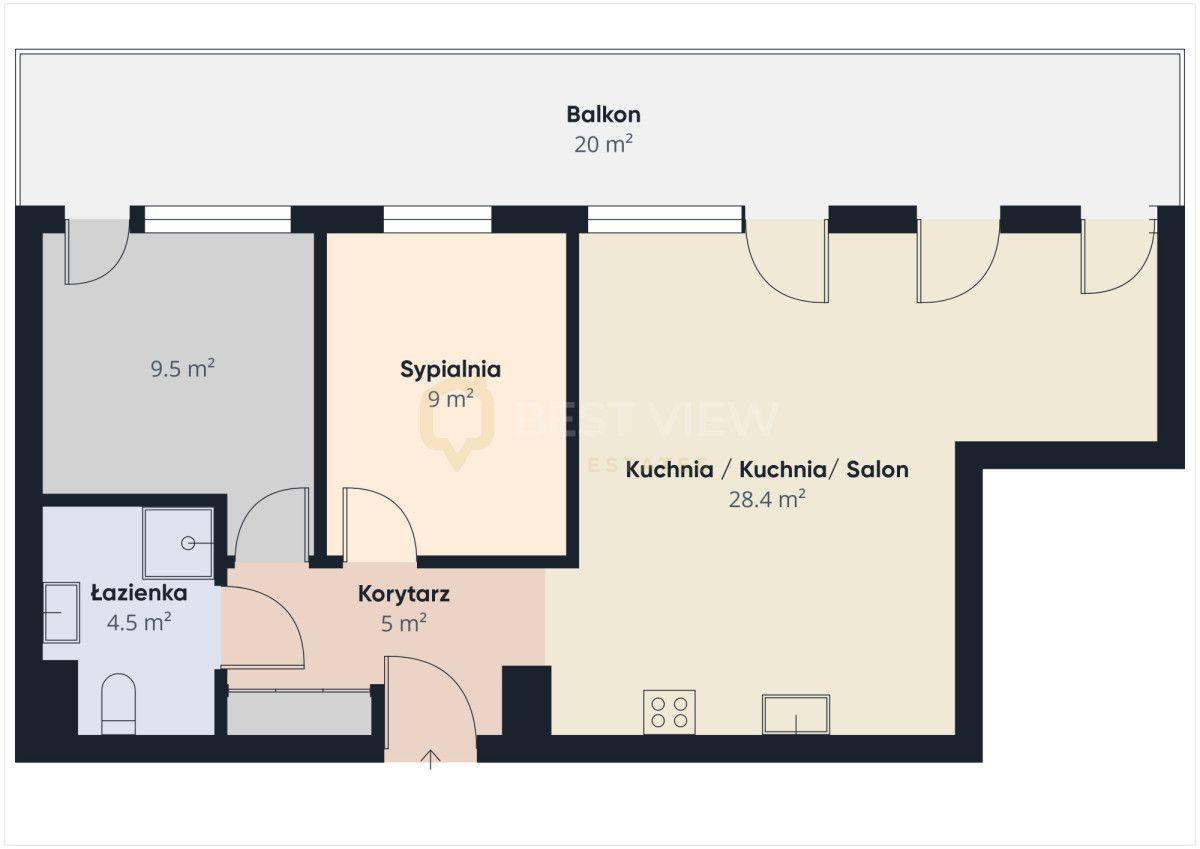 Mieszkanie 3-pokojowe Ząbki, ul. Powstańców. Zdjęcie 2