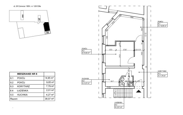 Mieszkanie 2-pokojowe Poznań Wilda, ul. 28 Czerwca 1956 r.. Zdjęcie 4