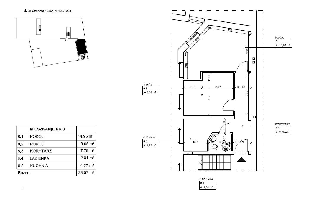 Mieszkanie 2-pokojowe Poznań Wilda, ul. 28 Czerwca 1956 r.. Zdjęcie 4