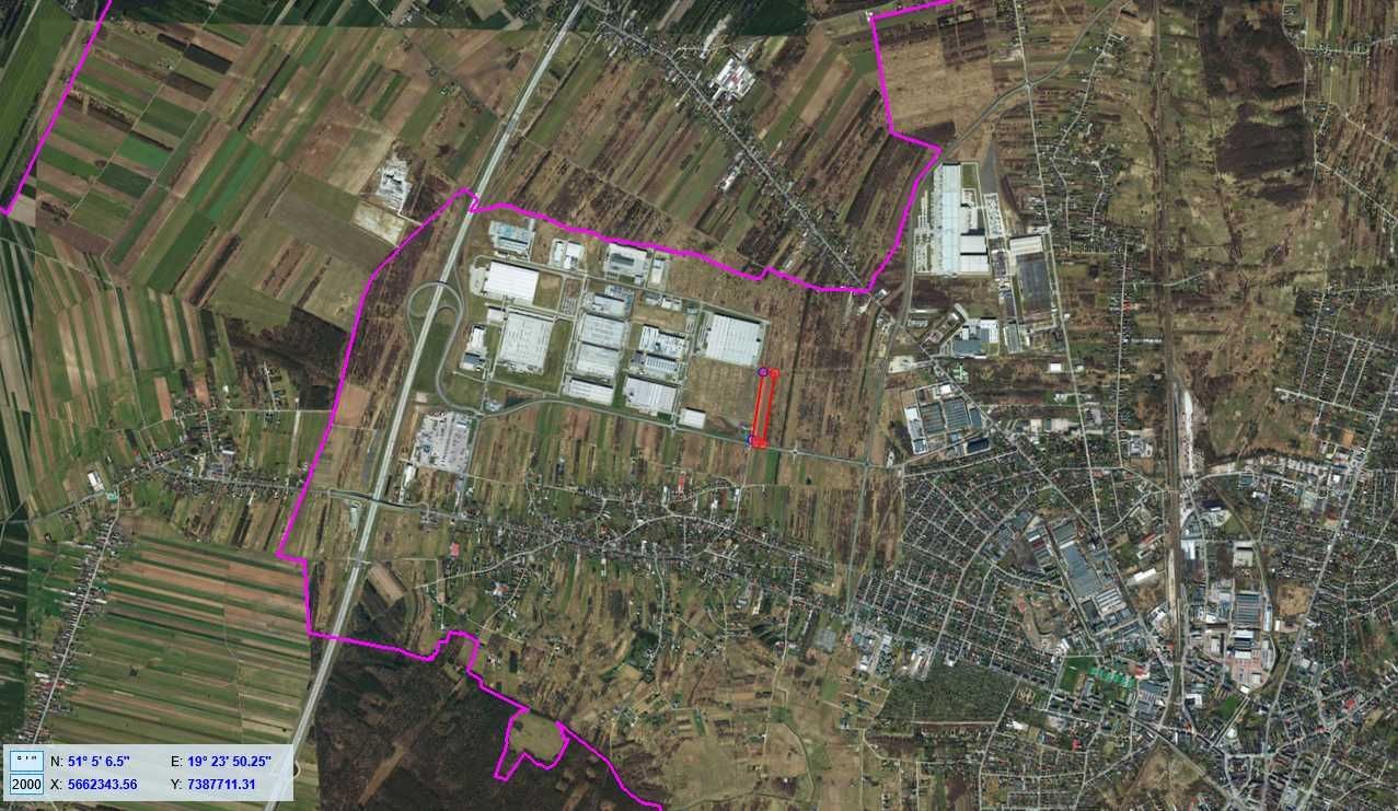 Działka inwestycyjna Radomsko