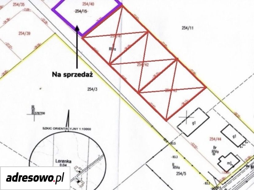 Działka budowlana Lorenka. Zdjęcie 3