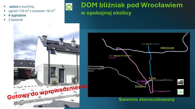 bliźniak, 5 pokoi Turów, ul. Wrzosowa. Zdjęcie 1