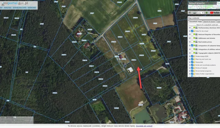 Działka siedliskowa Gzin