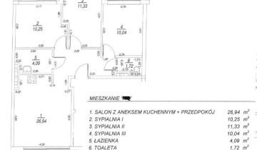 Mieszkanie 4-pokojowe Lesznowola, ul. Jedności