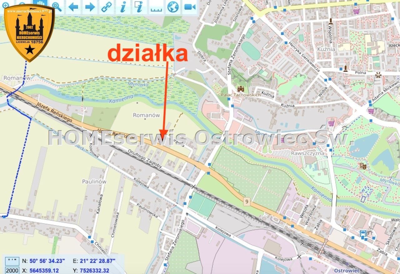 Działka Ostrowiec Świętokrzyski Paulinów, ul. Józefa Reńskiego. Zdjęcie 9