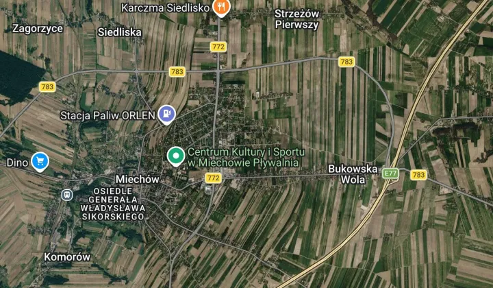 Działka budowlana Miechów Zagrody, ul. Bolesława Prusa