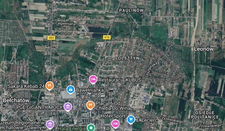 Działka budowlana Bełchatów Olsztyn, ul. Zbożowa