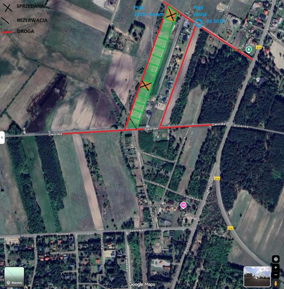 Działka budowlana Orchówek, ul. Miła. Zdjęcie 2