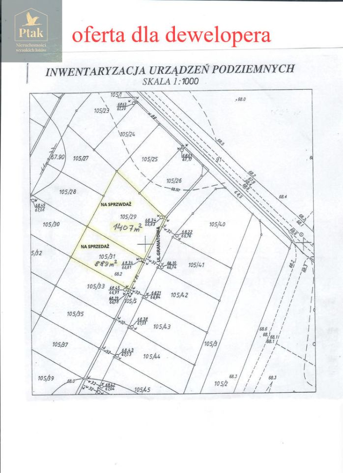 Działka budowlana Koninko, ul. Granatowa. Zdjęcie 2