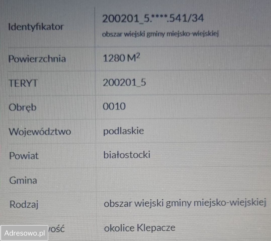 Działka budowlana Klepacze. Zdjęcie 2