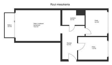 Mieszkanie 3-pokojowe Włocławek, ul. Ostrowska