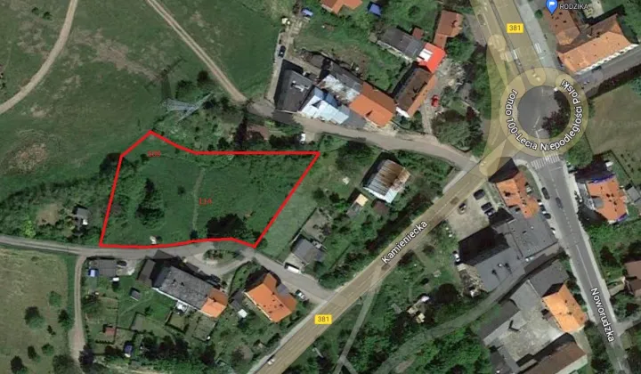 Działka budowlana Wałbrzych Rusinowa, ul. Kamieniecka