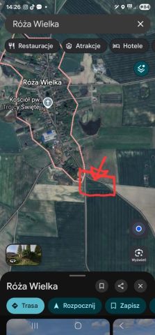 Działka rolna Róża Wielka. Zdjęcie 1