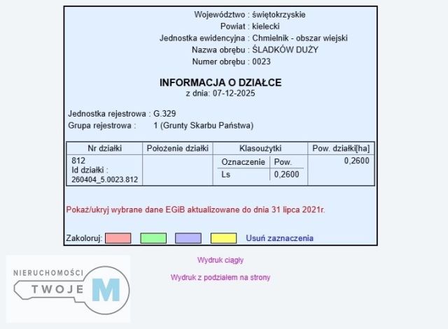 Działka rolna Śladków Duży. Zdjęcie 11