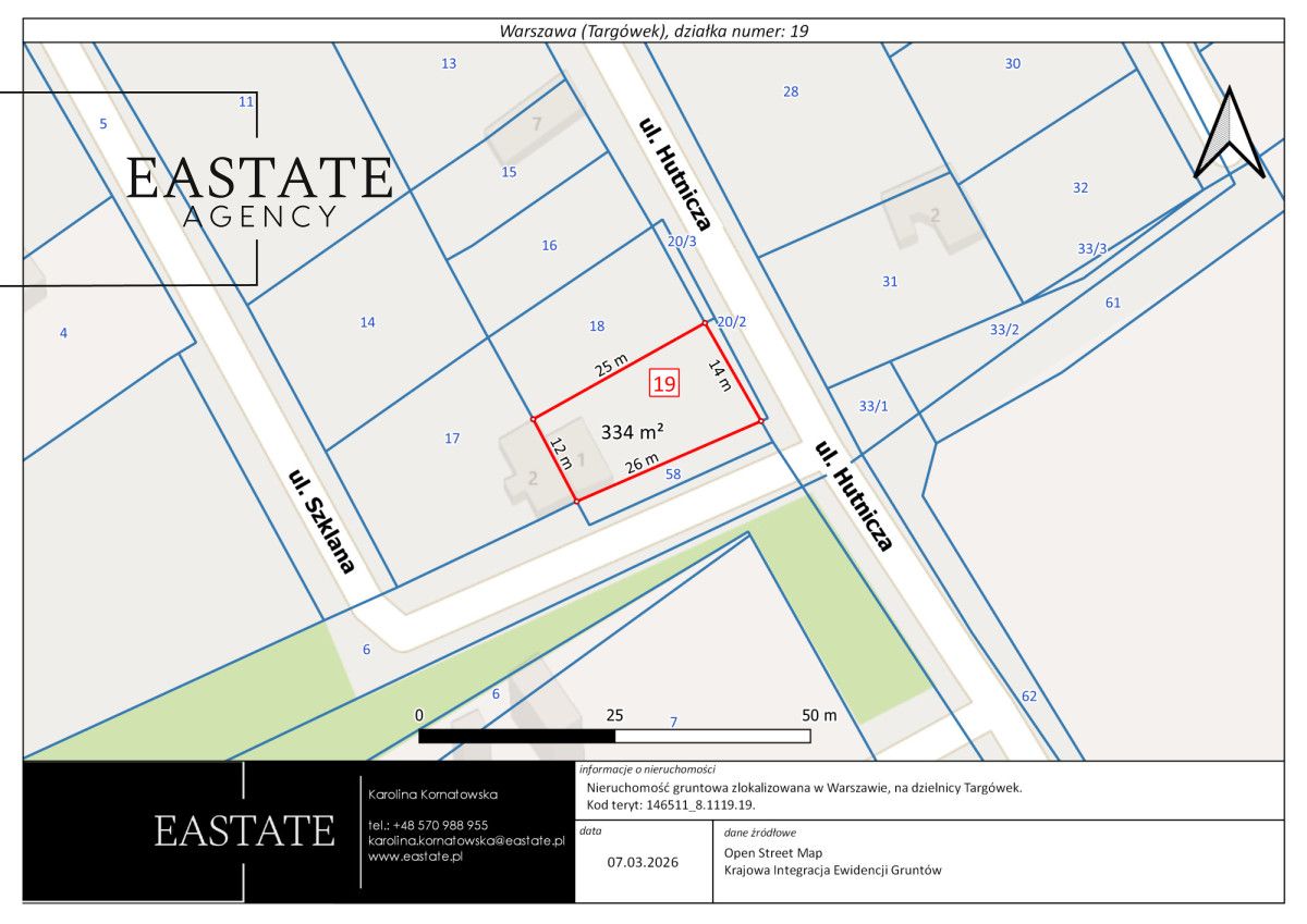 Działka inwestycyjna Warszawa Targówek, ul. Hutnicza. Zdjęcie 3