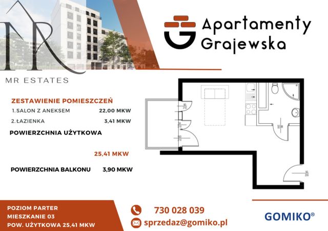 Mieszkanie 1-pokojowe Warszawa Praga-Północ, ul. Grajewska. Zdjęcie 2