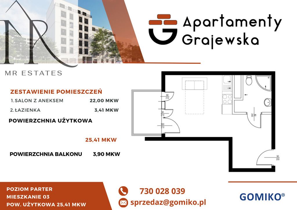 Mieszkanie 1-pokojowe Warszawa Praga-Północ, ul. Grajewska. Zdjęcie 2