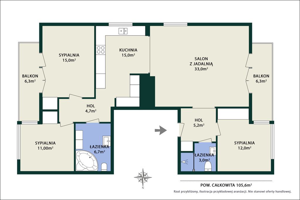 Mieszkanie 4-pokojowe Warszawa Białołęka, ul. Szumiących Traw. Zdjęcie 31