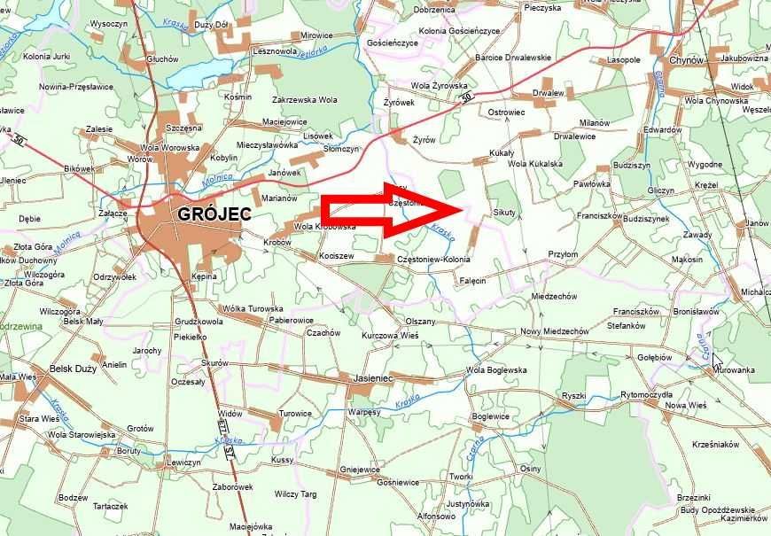 Działka rolna Falęcin. Zdjęcie 2