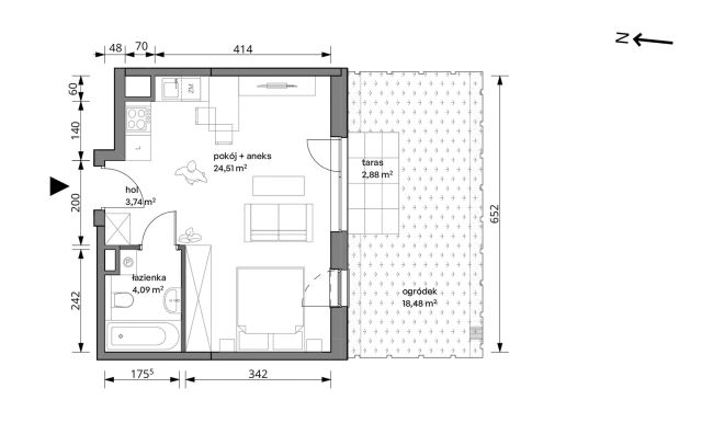 Mieszkanie 1-pokojowe Warszawa Włochy, ul. Trzcinowa. Zdjęcie 7