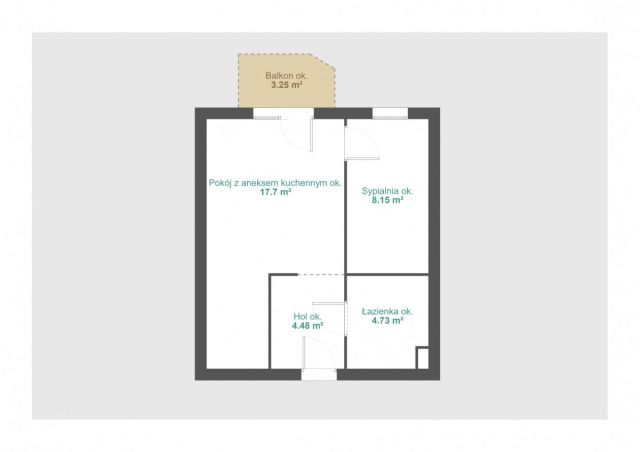 Mieszkanie 2-pokojowe Poznań Jeżyce, ul. Stanisława Barańczaka. Zdjęcie 11