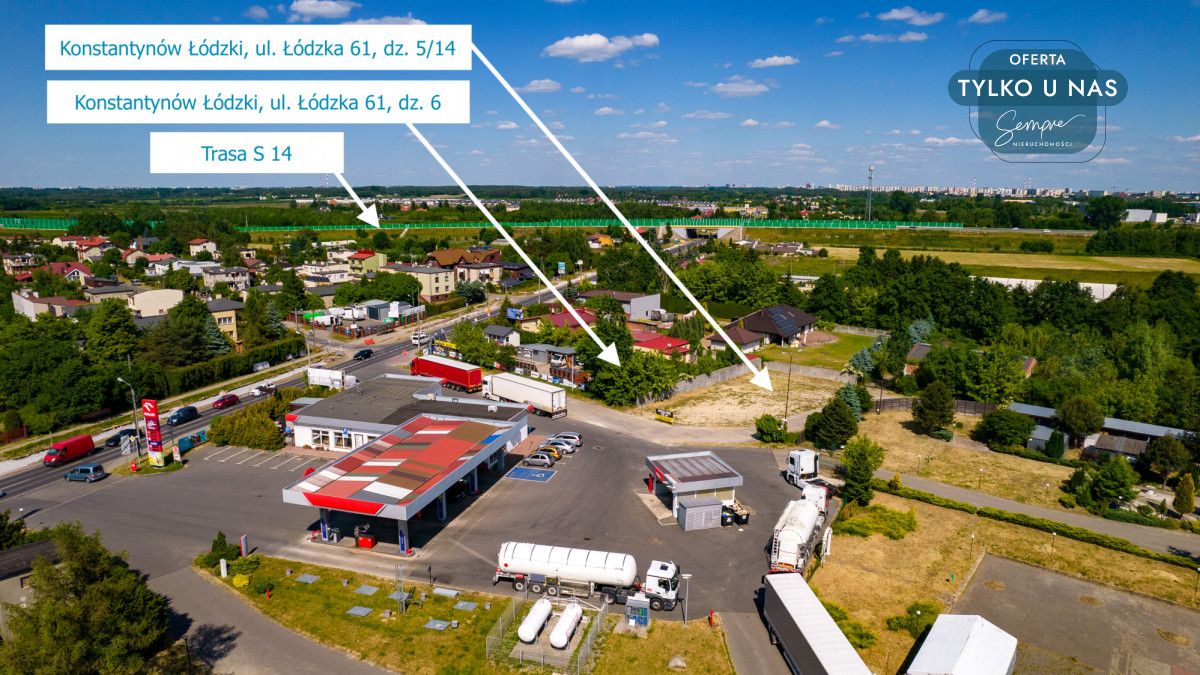 Działka inwestycyjna Konstantynów Łódzki, ul. Łódzka. Zdjęcie 2