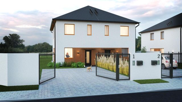 bliźniak, 4 pokoje Bychlew, Wschodnia. Zdjęcie 1