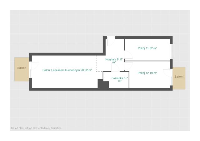 Mieszkanie 3-pokojowe Poznań Podolany, ul. Jasielska. Zdjęcie 22