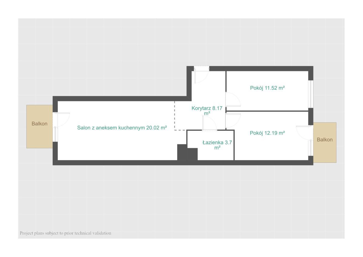 Mieszkanie 3-pokojowe Poznań Podolany, ul. Jasielska. Zdjęcie 22
