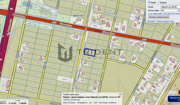 Działka budowlana Sękocin-Las