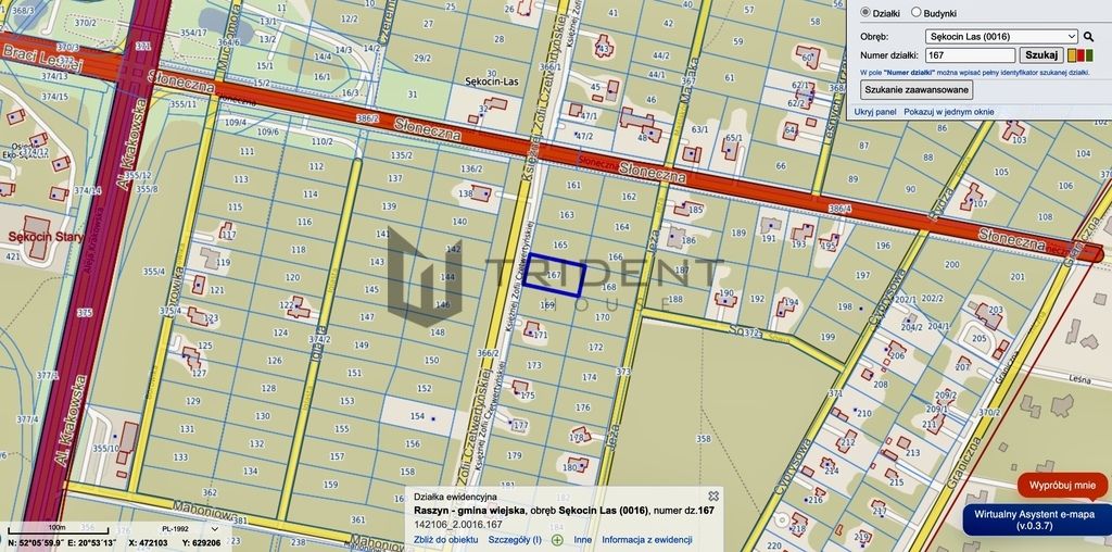 Działka budowlana Sękocin-Las. Zdjęcie 1