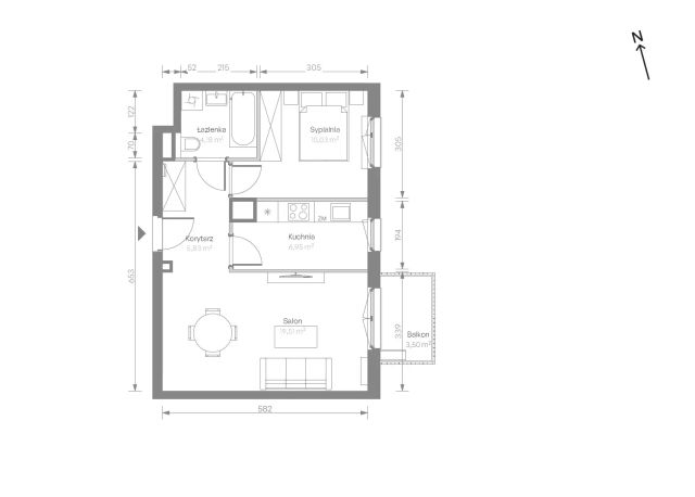 Mieszkanie 2-pokojowe Warszawa Chrzanów, ul. Szeligowska. Zdjęcie 7
