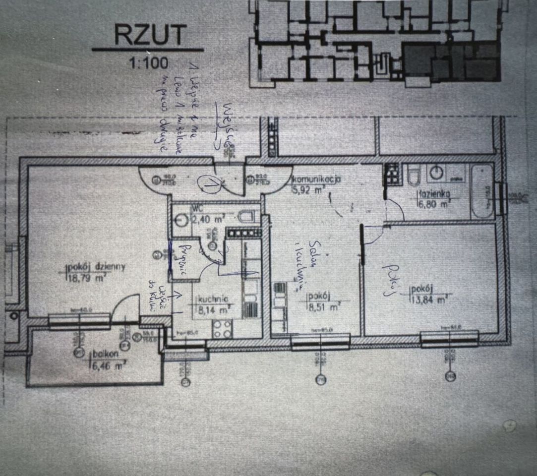 Mieszkanie 3-pokojowe Warszawa Bemowo, ul. Człuchowska. Zdjęcie 16