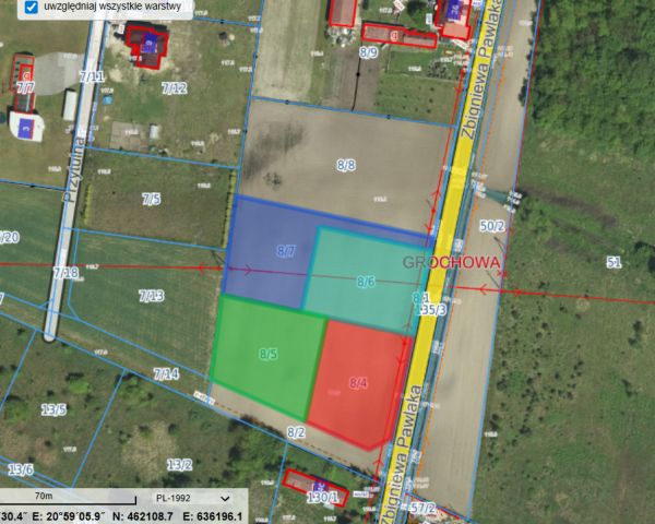 Działka budowlana Grochowa, ul. Zbigniewa Pawlaka. Zdjęcie 1