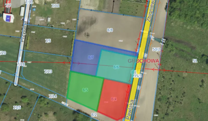 Działka budowlana Grochowa, ul. Zbigniewa Pawlaka