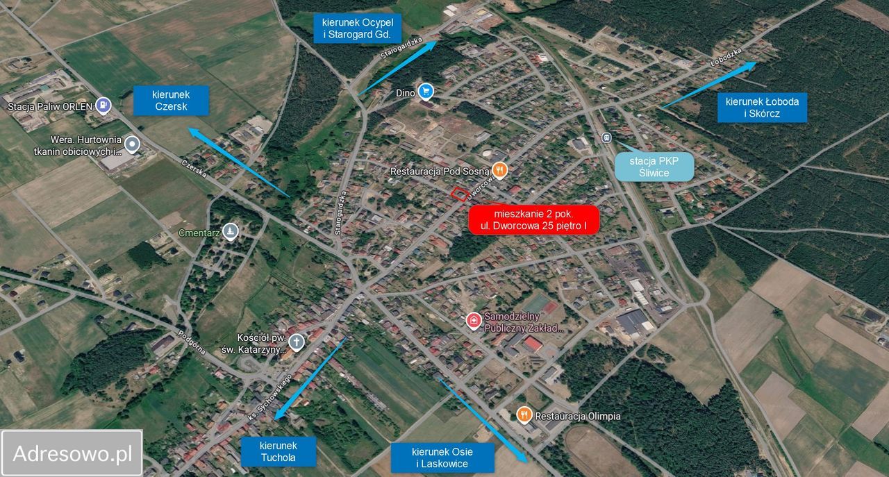 Mieszkanie 2-pokojowe Śliwice, ul. Dworcowa. Zdjęcie 3