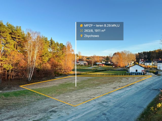 Działka budowlana Zbychowo, ul. Kaszubska. Zdjęcie 1