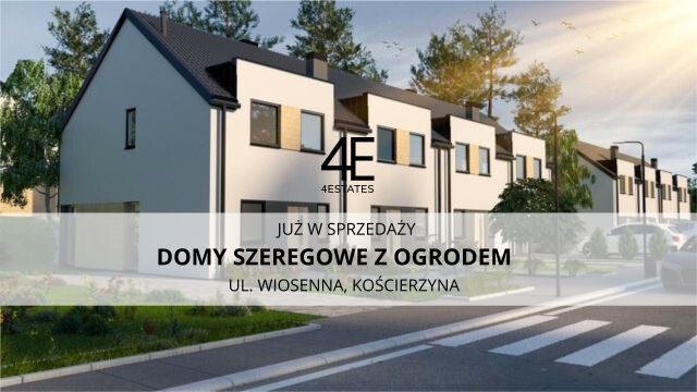 dom szeregowy, 4 pokoje Kościerzyna, ul. Wiosenna. Zdjęcie 1