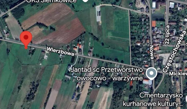 Działka budowlana Siemkowice Mokry Las, ul. Wierzbowa